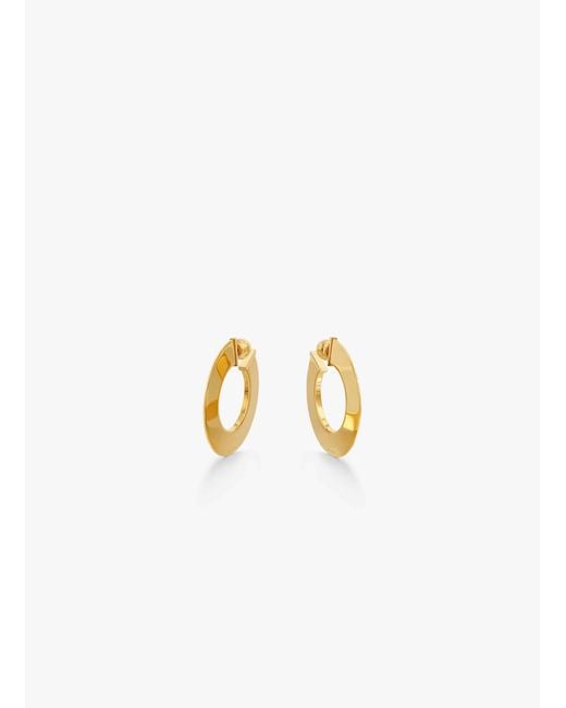 Alaïa Metallic Alaïa Small Blade Hoop Earrings