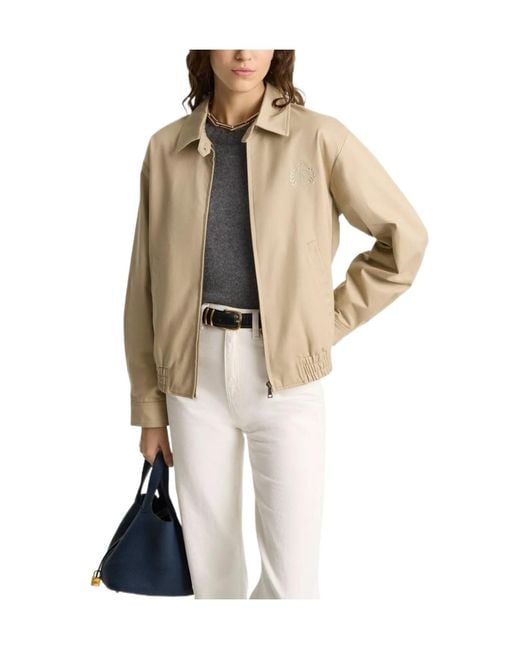 Sporty & Rich Natural Hw Crest Jacket