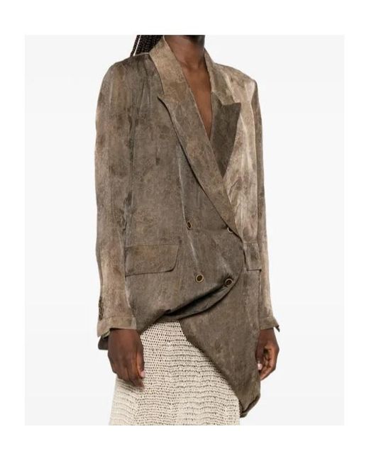 Uma Wang Brown Kasha Jacket