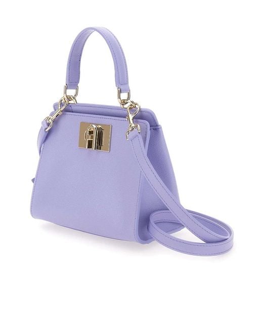Furla Purple Logo Shoulder Bag