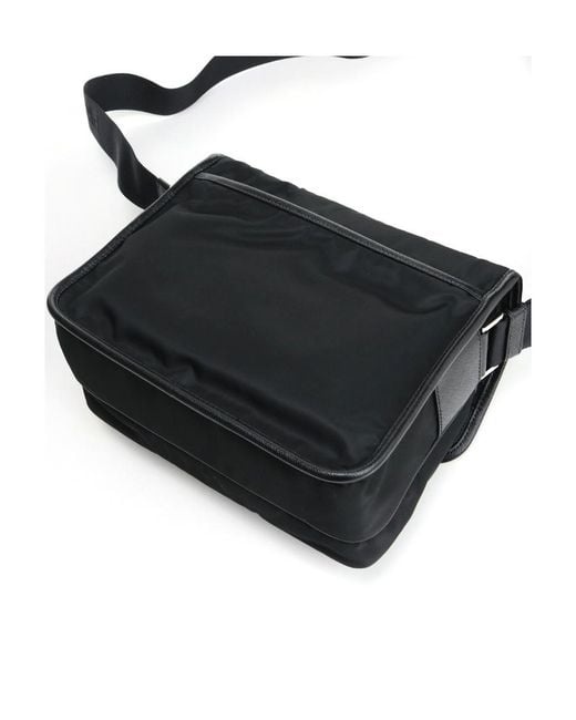 Prada Black Logo Shoulder Bag for men