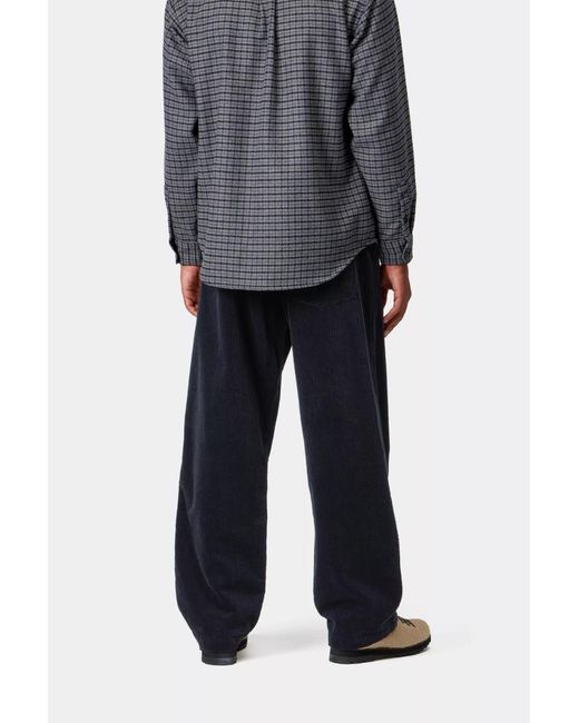 Carhartt Blue Corduroy Drawstring Trousers for men