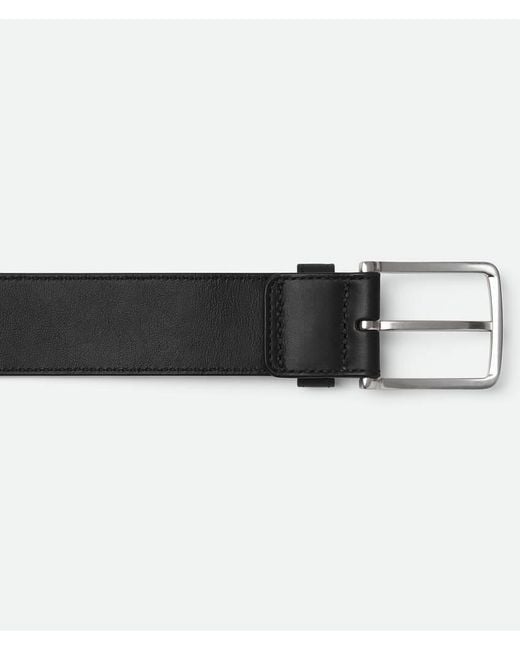 Bottega Veneta Black Woven Buckled Belt for men