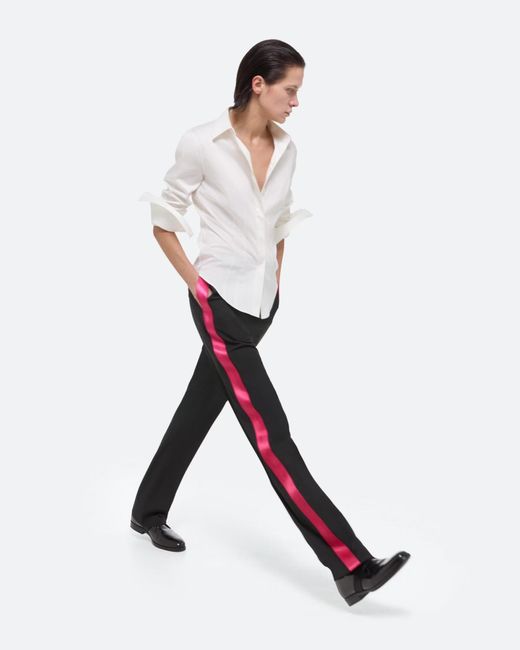 Helmut Lang White Fitted Poplin Shirt