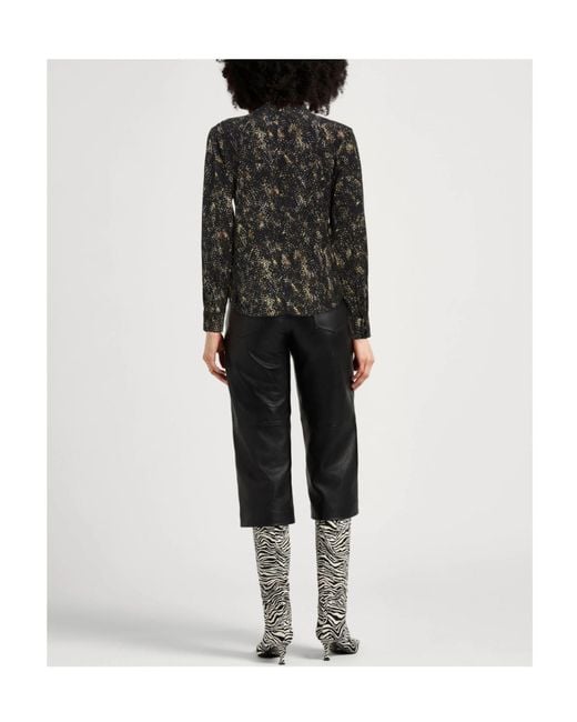 Isabel Marant Black Chiffon Shirt
