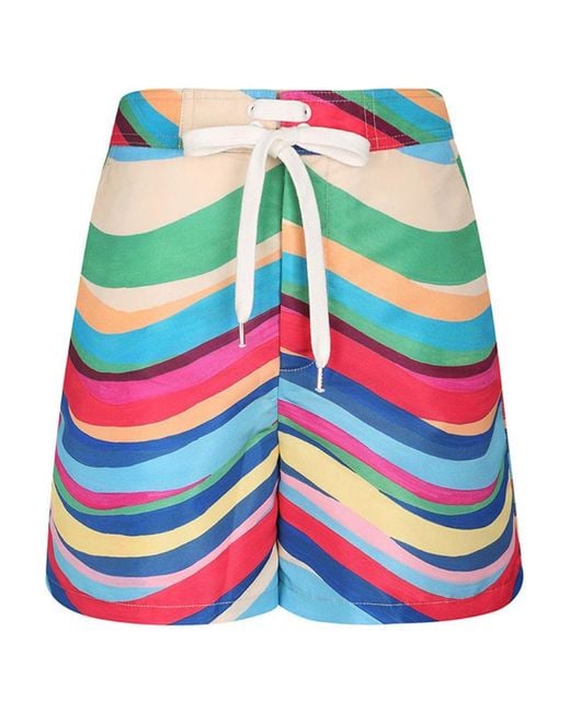 RED Valentino Multicolor Printed Pattern Shorts