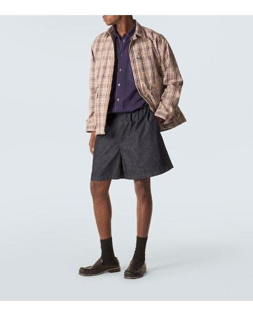 Comme des Garçons Pink Checked Cotton-Blend Jacket for men