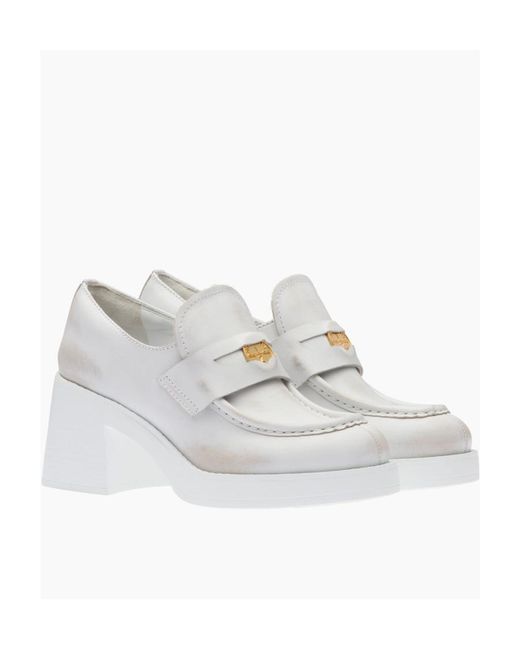miu miu white heels
