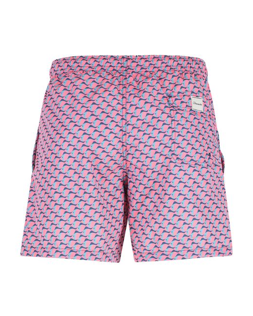 Drumohr Purple Nylon Swim Trunks for men