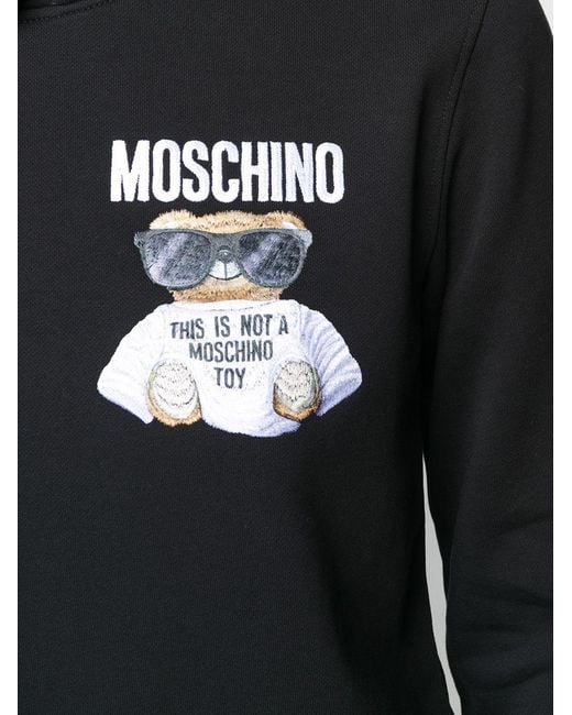 Moschino Black Emblem Printed Sweater