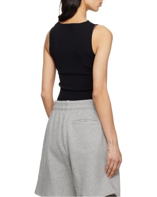 Entire studios Black Crew Neck Vest