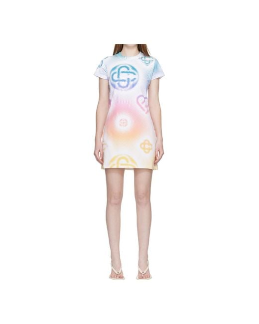 Casablanca Pink Printed Mini Dress
