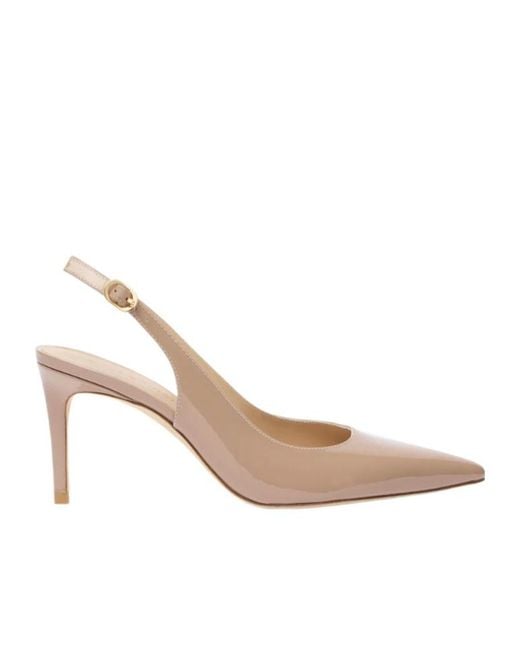 Stuart Weitzman White Stuart Power Slingback 75