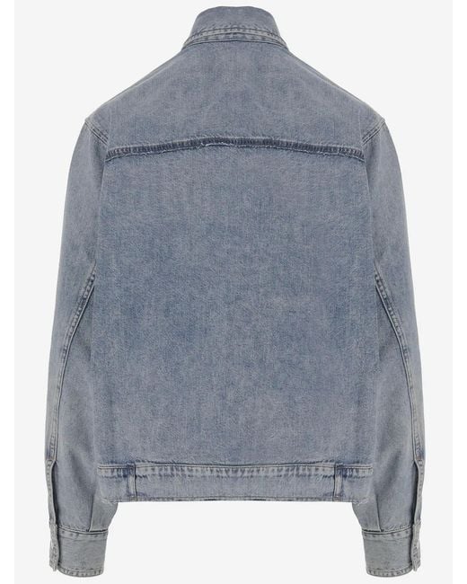 Haikure Blue Boxy Denim Shirt