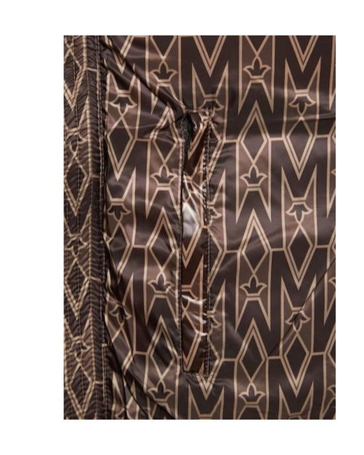 Mackage Brown Kane Interwoven Letter Printed Down Vest for men