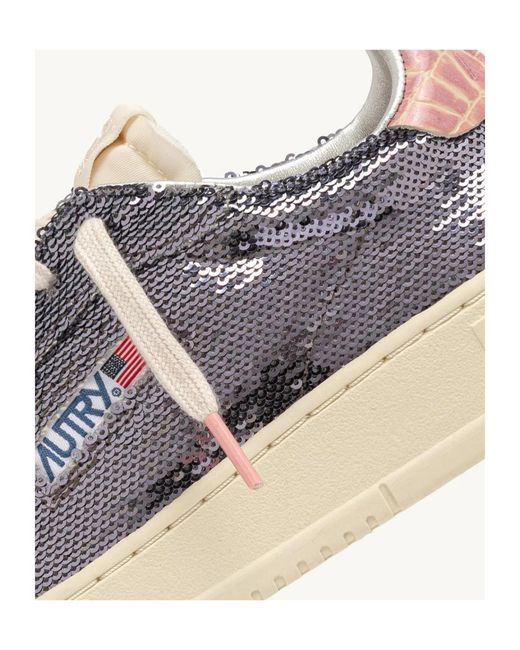 Autry Multicolor Sequin Low-Top Sneakers