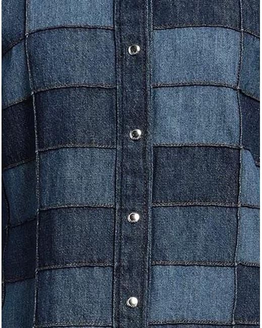 Chloé Blue Denim Shirt Cotton, Linen