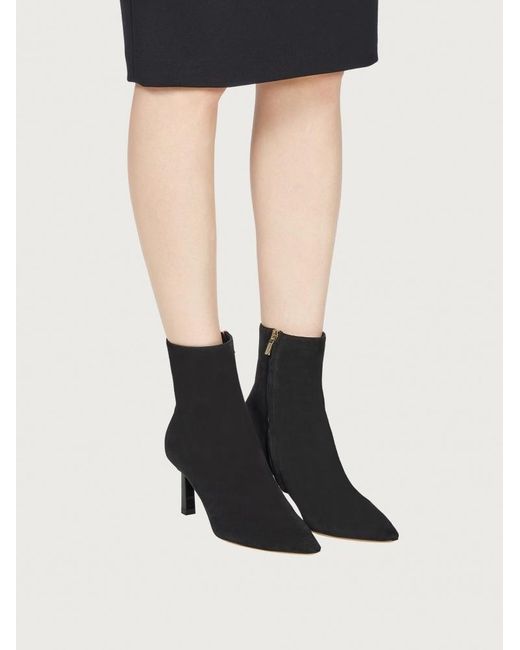 Ferragamo Black 70Mm Pointed Toe Boots