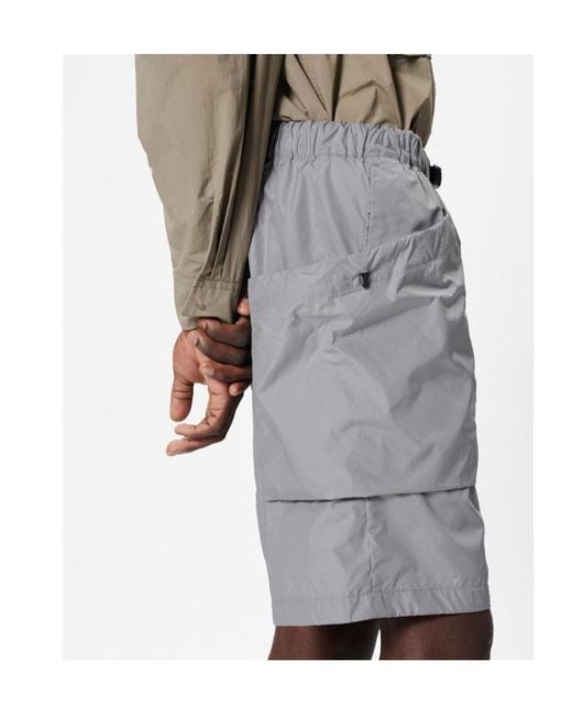 Goldwin Gray Rip-Stop Shorts for men
