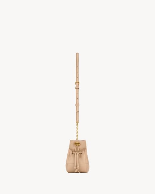 Saint Laurent Metallic Jamie Mini Lambskin Shoulder Bag