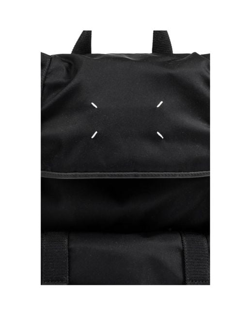 Maison Margiela Black High-Tech Medium Backpack for men