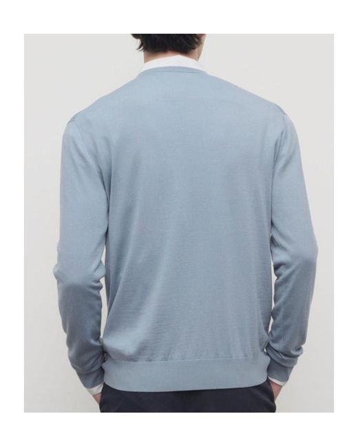 The Row Blue Senna Long-Sleeved Pullover for men