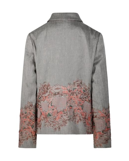 Dries Van Noten Gray Bettsy Jacket