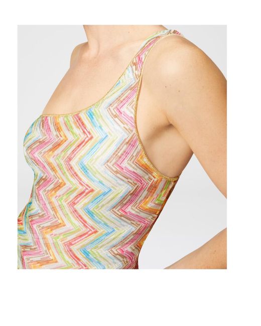 Missoni White One-Shoulder Swimsuit