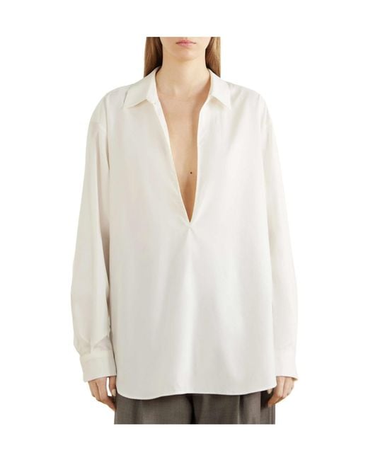 Ssstein White Skipper Cotton Shirt
