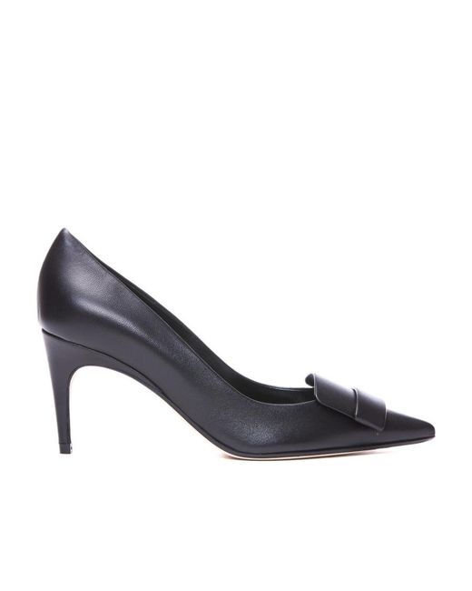 Sergio Rossi Blue Pointed-Toe Pump