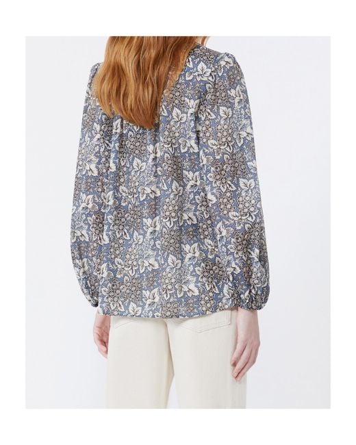 Weekend by Maxmara Gray Periodi All-Over Printed Shirt