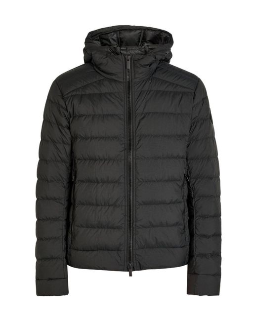 Canada Goose Black Crofton Hooded Enduraluxe Shell Jacket for men