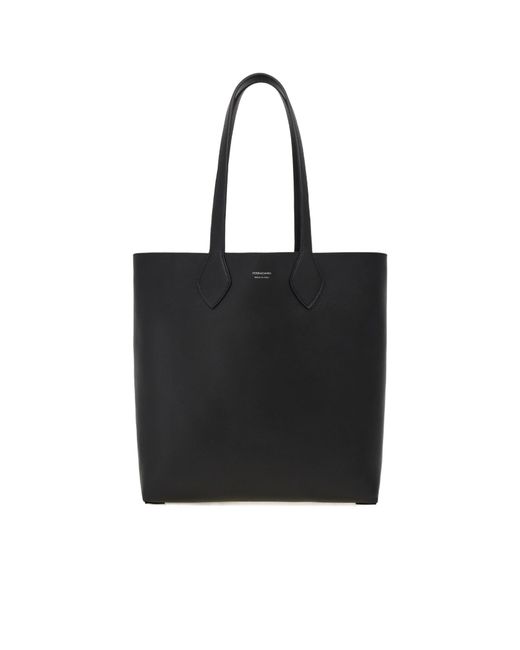 Ferragamo Black Double Handle Shoulder Bag for men