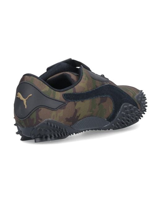 PUMA Black Mostro Camo Slip-On Sneakers for men