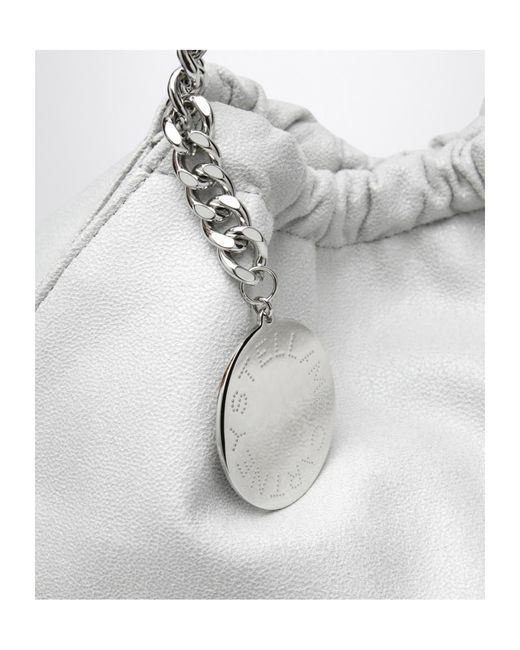 Stella McCartney Gray Logo Plaque Falabella Tote Bag