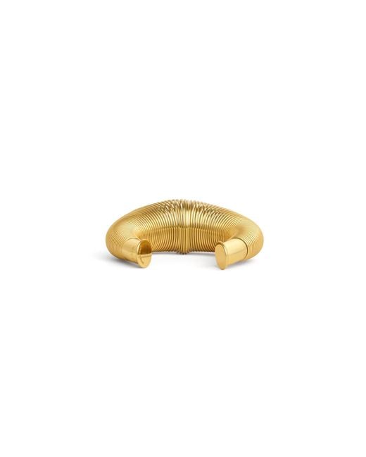 Alaïa Metallic Alaïa Coil Cuff Bracelet