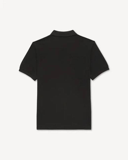 KENZO Black Signature Embroidered Slim Polo Shirt for men