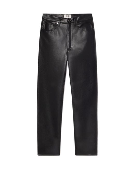 Agolde Black '90S Pinch Waist Straight Leg Trousers