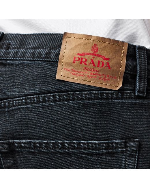 Prada Black Casual Denim Pants for men