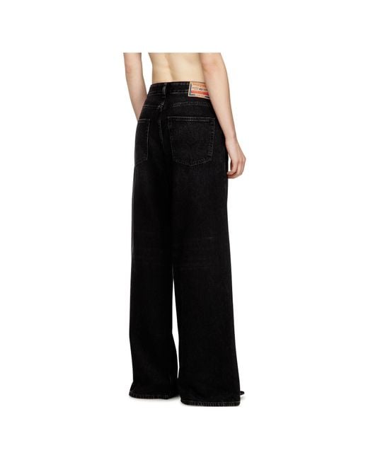 DIESEL Black 1996-D-Sire Wide Leg Jeans