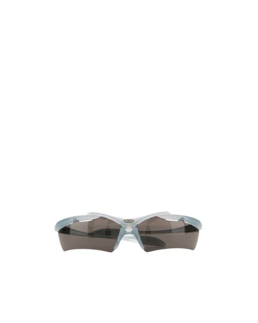 Balenciaga White Eyewear Turbo Rectangle Sunglasses