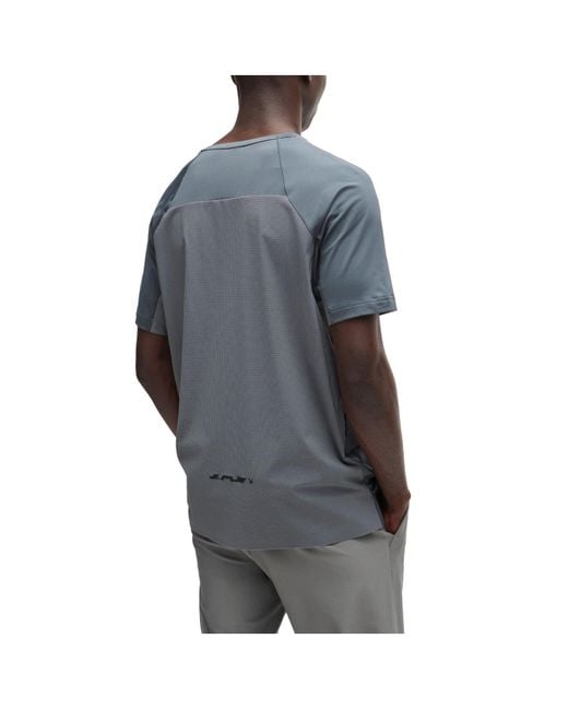 Boss Gray Lightgrey Crewneck Shortsleeve Sport Top for men
