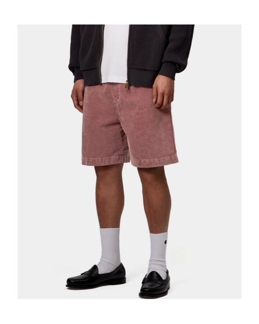 Carhartt Red Logo-Patch Shorts for men