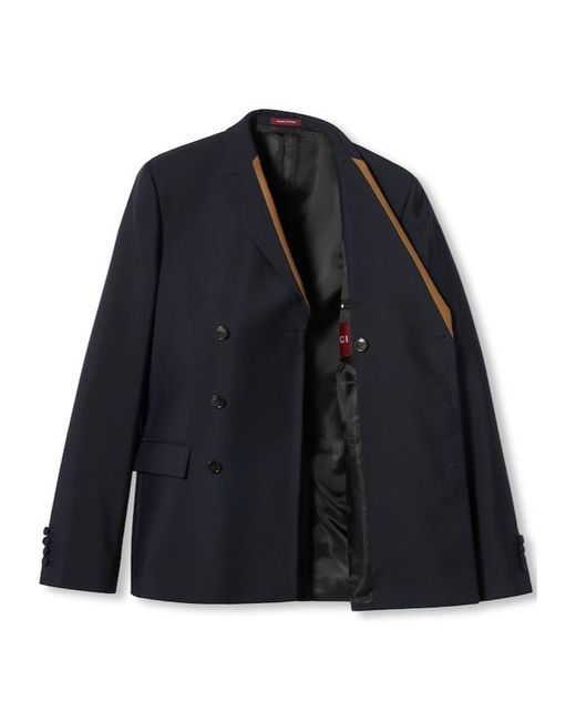 Gucci Blue Contrasting Profile Blazer for men