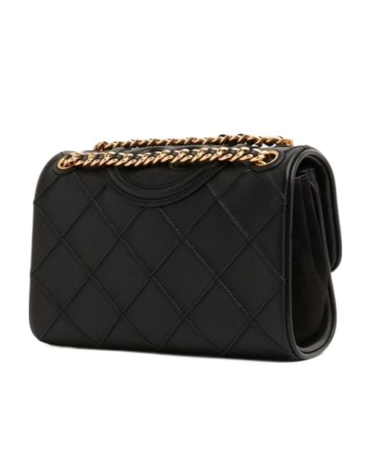 Tory Burch Black Fleming Convertible Small Shoulder Bag