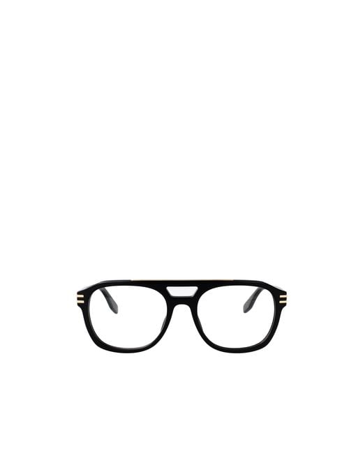 Marc Jacobs White Eyewear Aviator Frame Glasses for men