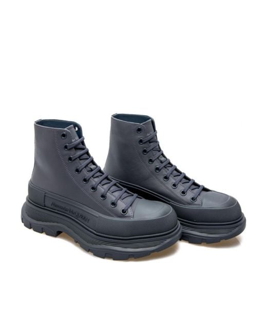 McQueen Blue Tread Chunky Sneakers for men