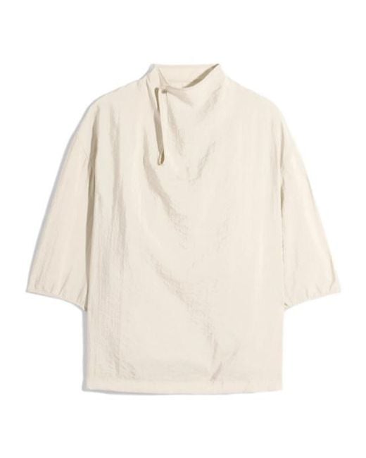 Lemaire White Soft Collar Top