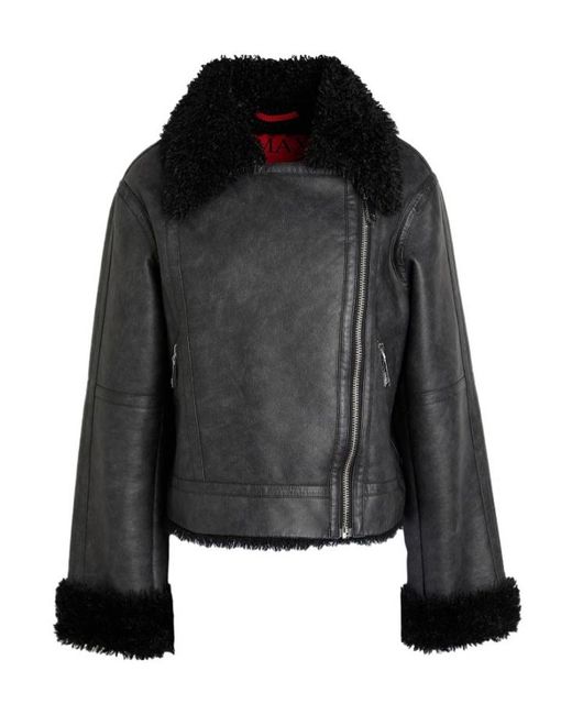 MAX&Co. Black Shearling Teddy Fleece