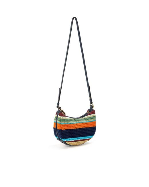 Fendi Blue Crochet Hobo Bag